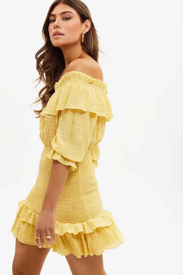 UNICORN Women's dress yellow xs s m l