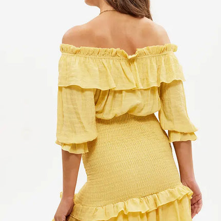 UNICORN Women's dress yellow xs s m l