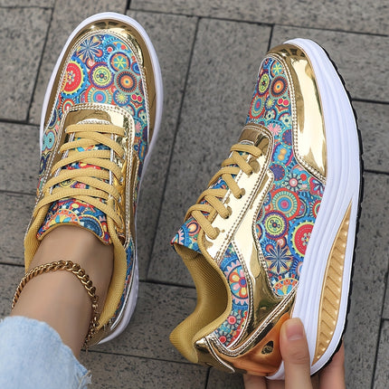 UNICORN Women'S Glossy Bohemian Style Outdoor Sports Casual Shoes