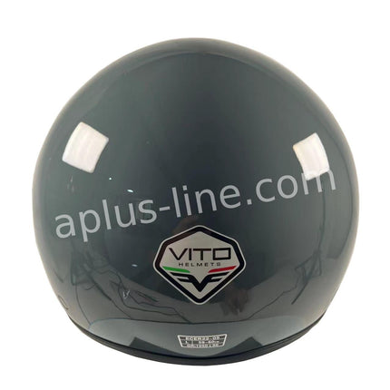 Scooter bromfiets zomerhelm jet helm vito loreto roof boxer maten xs s m l xl xxl | Scooterhelm
