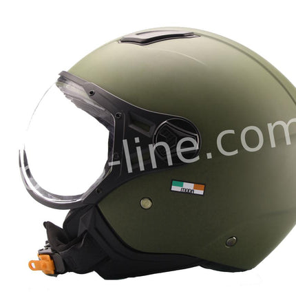 Scooter bromfiets zomerhelm jet helm vito moda notte roof boxer maten xs s m l xl xxl | Scooterhelm