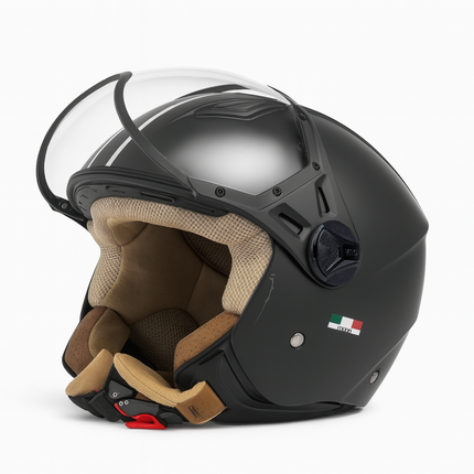 Helmet vito jet moda mat black