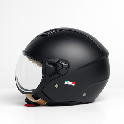 Helmet vito jet moda mat black