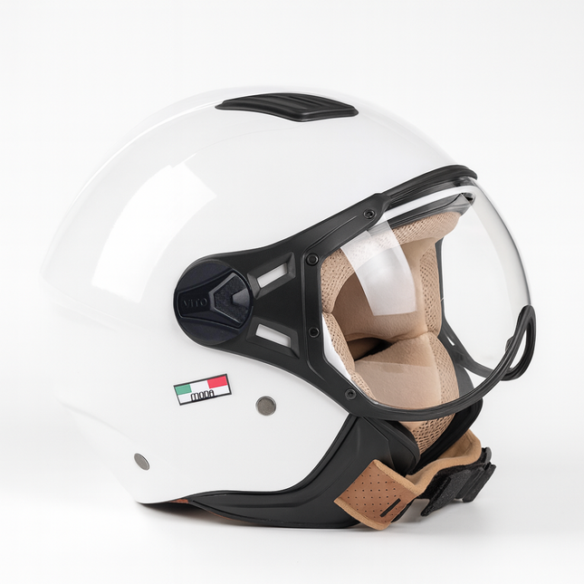 Helmet vito jet moda gloss white