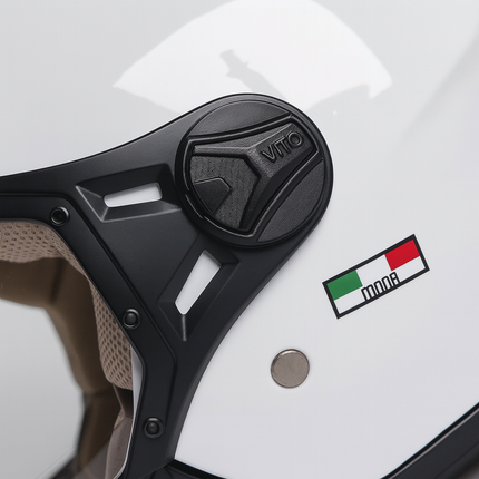 Helmet vito jet moda gloss white