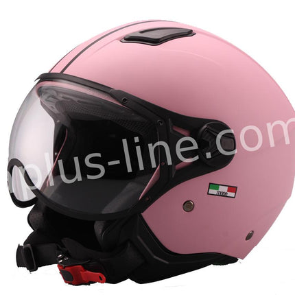 Scooter bromfiets zomerhelm jet helm vito moda notte roof boxer maten xs s m l xl xxl | Scooterhelm