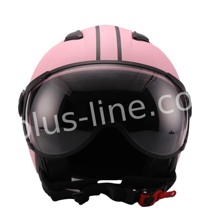 Scooter bromfiets zomerhelm jet helm vito moda notte roof boxer maten xs s m l xl xxl | Scooterhelm