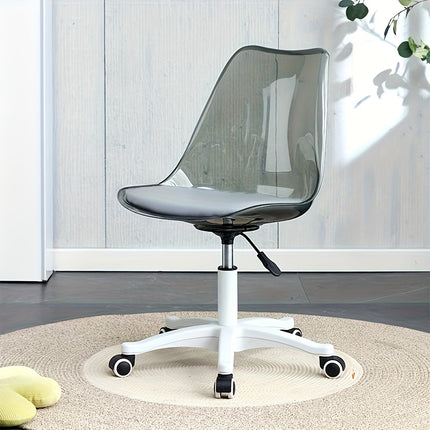 UNICORN Backrest Chair 360-Degree Rotating Office Chair Transparant Gray yellow Pink