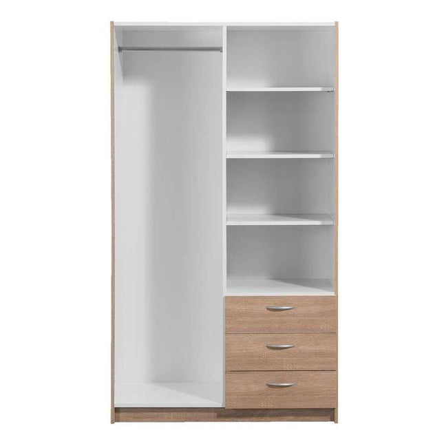 UNICORN Wardrobe oak brown Width 97 cm Depth 50 cm Height 175 cm