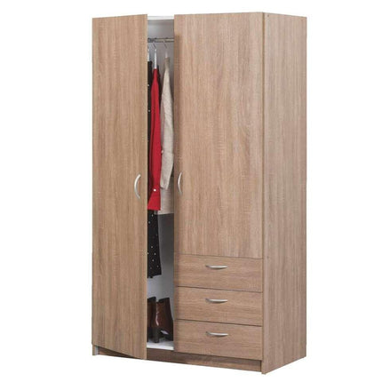 UNICORN Wardrobe oak brown Width 97 cm Depth 50 cm Height 175 cm