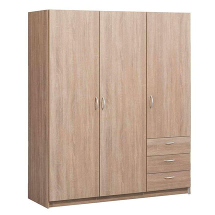 UNICORN Wardrobe country oak brown Width 146 cm Depth 50 cm Height 175 cm