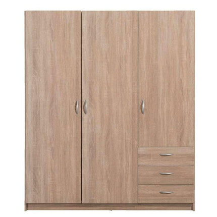 UNICORN Wardrobe country oak brown Width 146 cm Depth 50 cm Height 175 cm