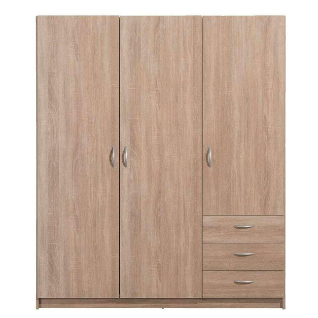 UNICORN Wardrobe country oak brown Width 146 cm Depth 50 cm Height 175 cm