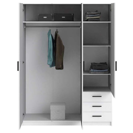 UNICORN Wardrobe modern anthracite dark gray white oak brown Width 57.8 cm Depth 49.8 cm Height 200.4 cm