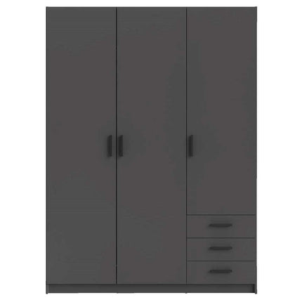 UNICORN Wardrobe modern anthracite dark gray white oak brown Width 57.8 cm Depth 49.8 cm Height 200.4 cm