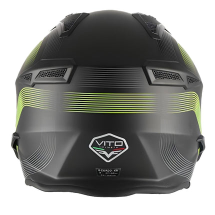 UNICORN Vito Bruzano helmet, matte black and fluorescent (net price)