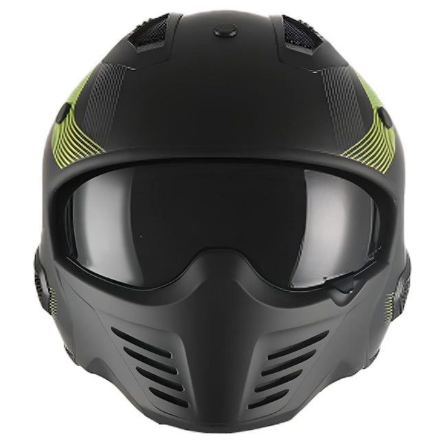 UNICORN Vito Bruzano helmet, matte black and fluorescent (net price)