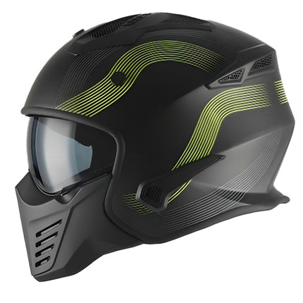 UNICORN Vito Bruzano helmet, matte black and fluorescent (net price)