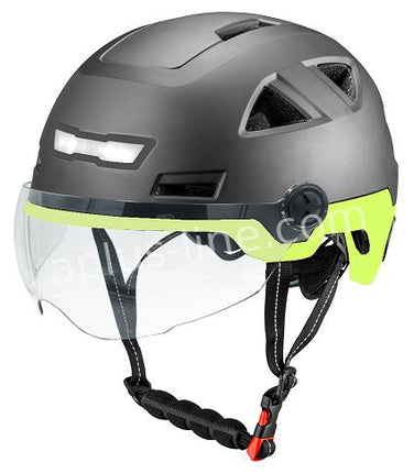 UNICORN E-Bike speed pedelec moped helmet vito e-light with visor matte black sizes s m l xl xxl