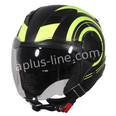 Scooter bromfiets zomerhelm jet helm vito isola roof boxer maten xs s m l xxl | Scooterhelm