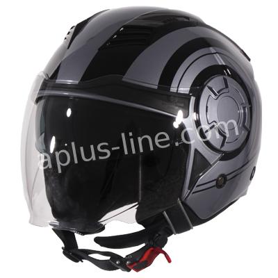 Scooter bromfiets zomerhelm jet helm vito isola roof boxer maten xs s m l xxl | Scooterhelm