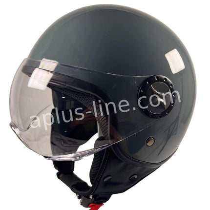 Scooter bromfiets zomerhelm jet helm vito loreto roof boxer maten xs s m l xl xxl | Scooterhelm