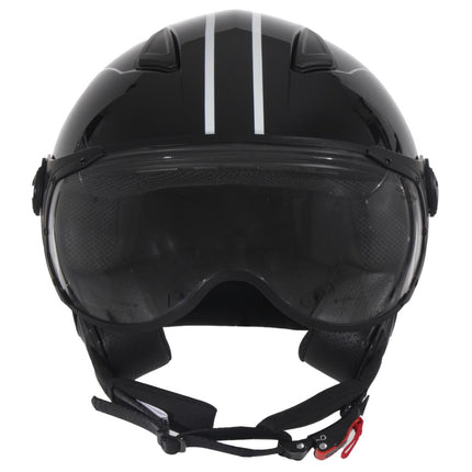 Helmet Vito Jet Moda Gloss Black + Black Lining