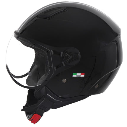 Helmet Vito Jet Moda Gloss Black + Black Lining