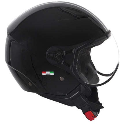 Helmet Vito Jet Moda Gloss Black + Black Lining