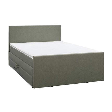 UNICORN Boxspring double bed with storage space green 180x200