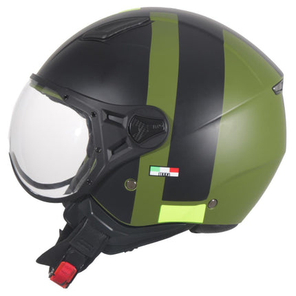 Helmet vito jet moda mat green/black