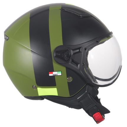Helmet vito jet moda mat green/black