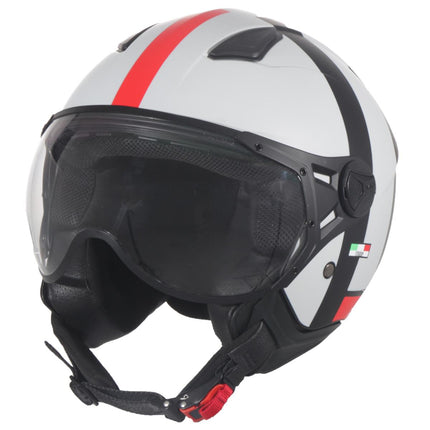 Helmet vito jet moda white/black