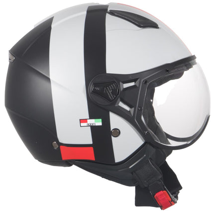 Helmet vito jet moda white/black