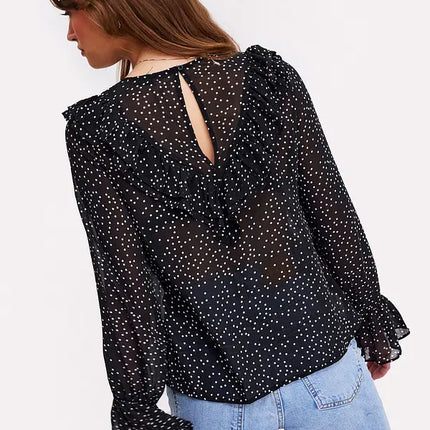 UNICORN Women's blouse black white orange red lilac xs s m l