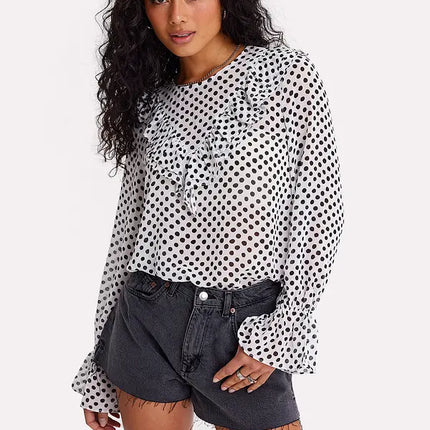 UNICORN Women's blouse black white orange red lilac xs s m l
