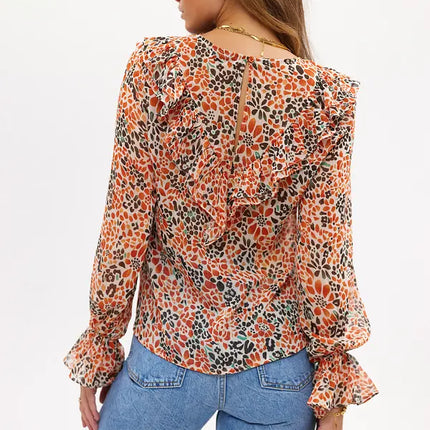 UNICORN Women's blouse black white orange red lilac xs s m l