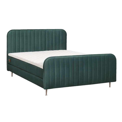 UNICORN Boxspring double bed velvet blue 160x200 cm