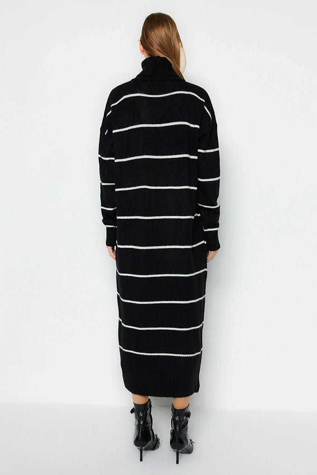 UNICORN Women's dress striped black white xs s m l xl
