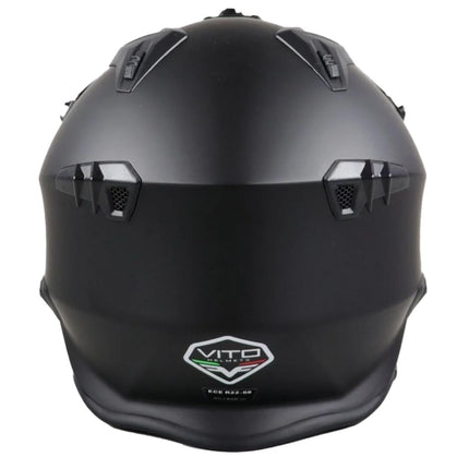 UNICORN Helmet vito jet bruzano mat black + peak