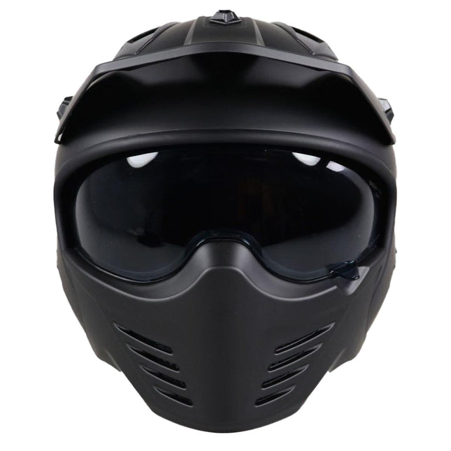 UNICORN Helmet vito jet bruzano mat black + peak