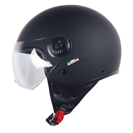 Helmet vito jet loreto fashion mat black