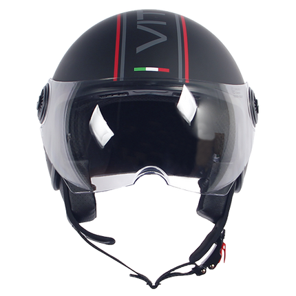 Helmet vito jet loreto fashion mat black