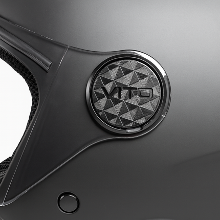 Helmet Vito Jet Uno Matte Black (net price)