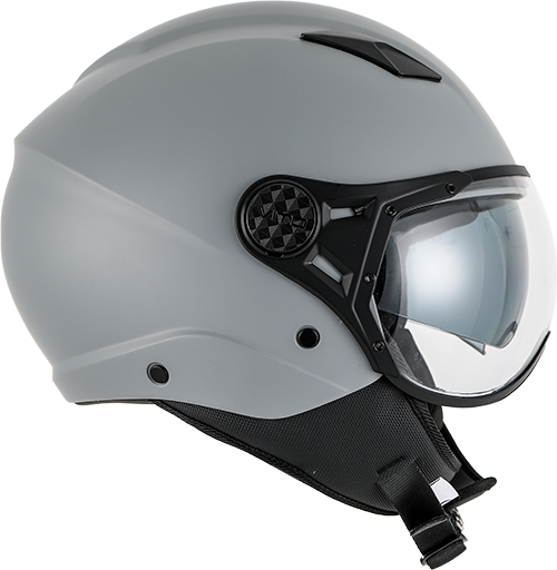 UNICORN Helmet vito jet lavori mat gray