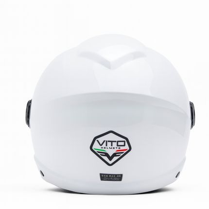 Helmet vito jet uno gloss white
