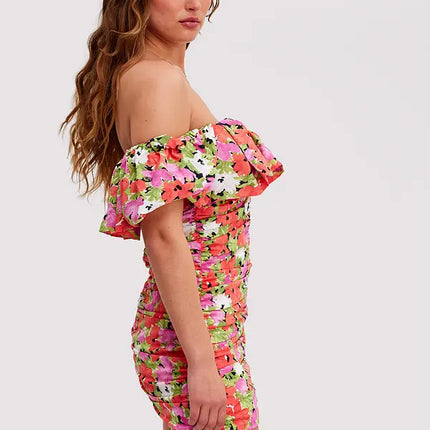 UNICORN Women's dress red floral xxs xs s m l