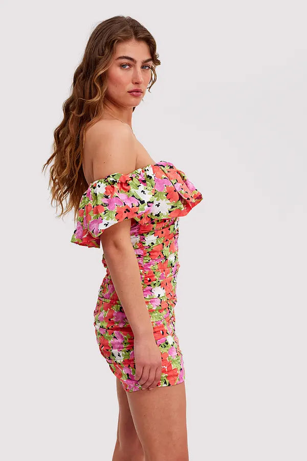 UNICORN Women's dress red floral xxs xs s m l