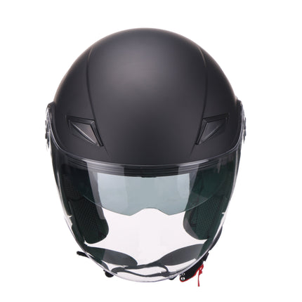 Scooter bromfiets zomerhelm jet helm vito amaro roof boxer mat zwart maten xs s m l xl xxl | Scooterhelm