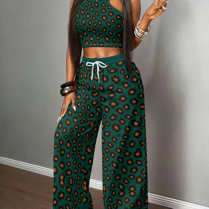 UNICORN Women'S American Retro Y2K Spicy Two-Piece Set Green s m l xl xxl